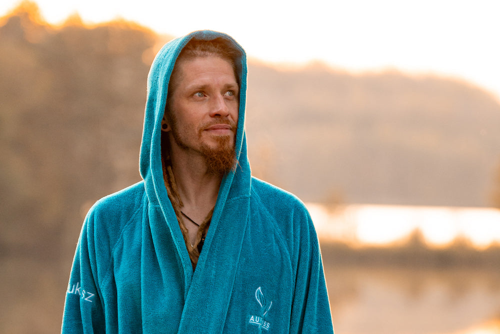 Aufguss Roots Sauna Bademantel