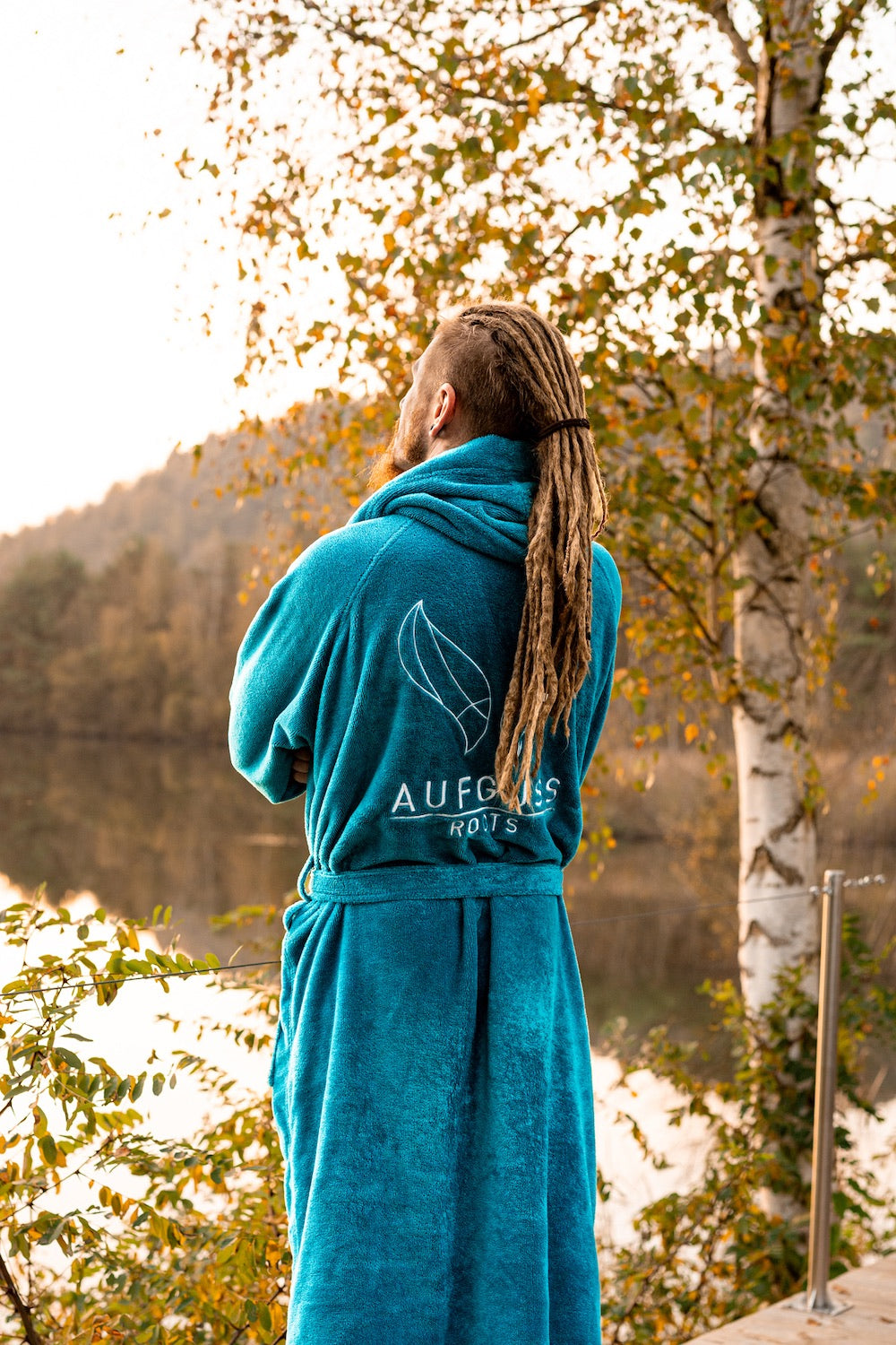 Aufguss Roots Sauna Bademantel