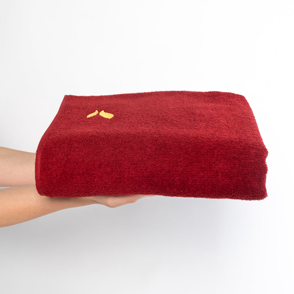 Aufguss Roots Sauna-Wedeltuch Magic Towel 2.0 - bordeaux