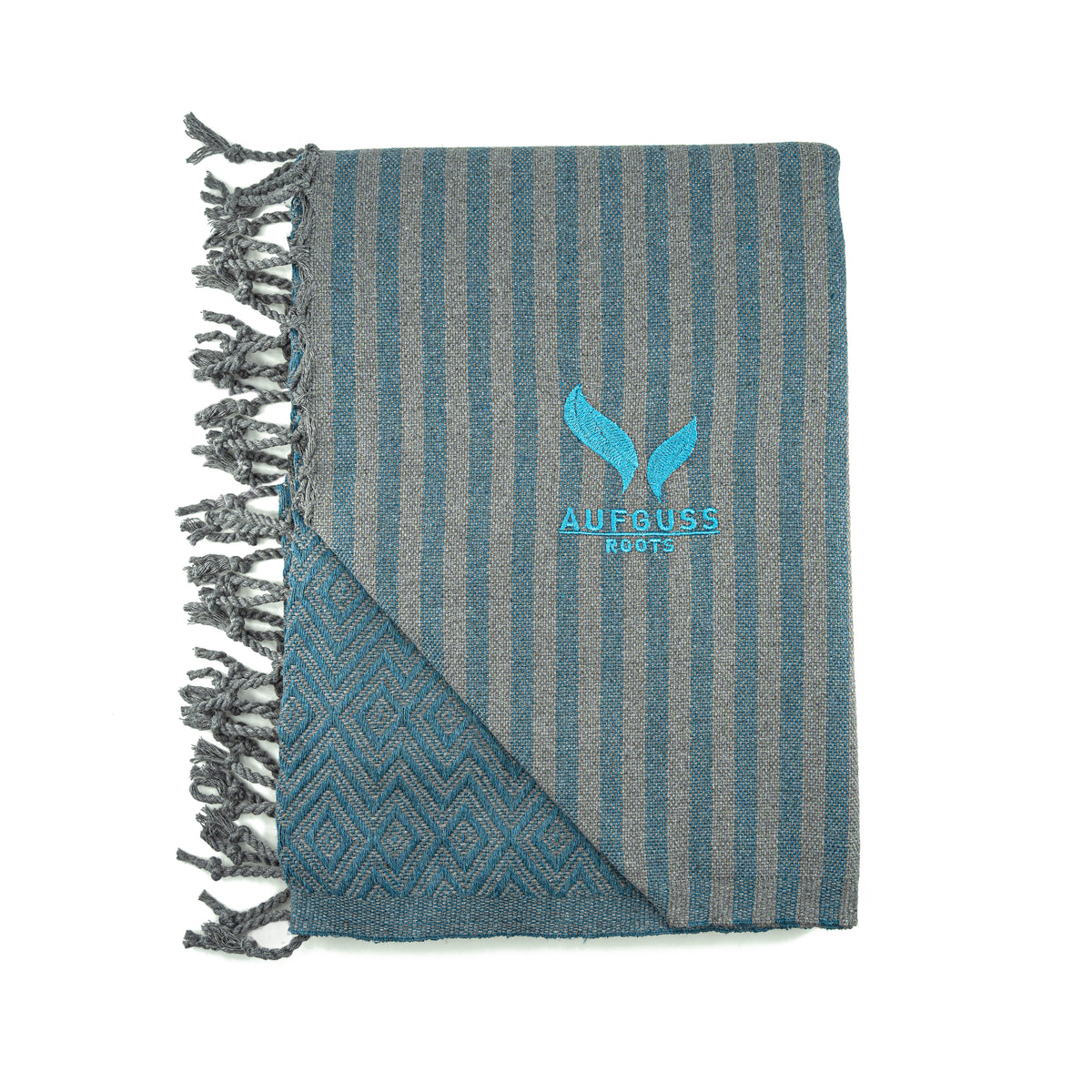 Hamamtuch - Saunatuch - Pestemal - Blau-Grau